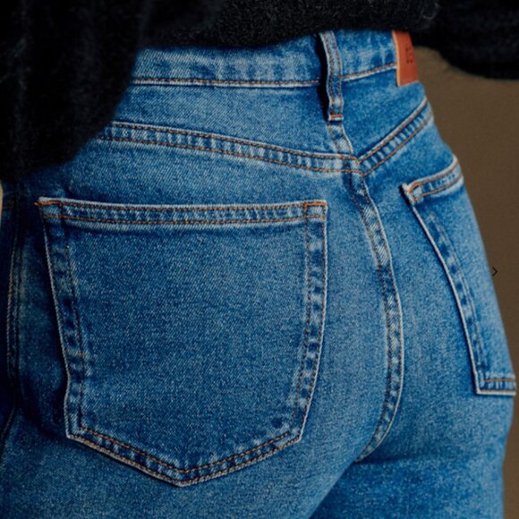 Sezane Le Brut Bleu Denim - Tall - Size 27 - Picture 2 of 4